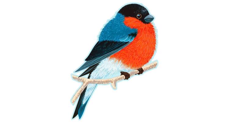 Плакат Снегирь двухсторонний