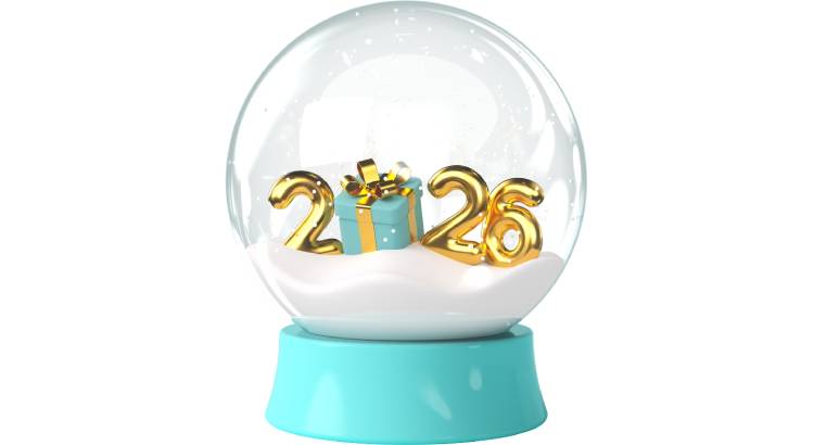 Новогодние растяжки цифры 2026