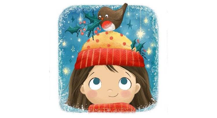 Зимняя игра на бумаге для малышей обведи и раскрась