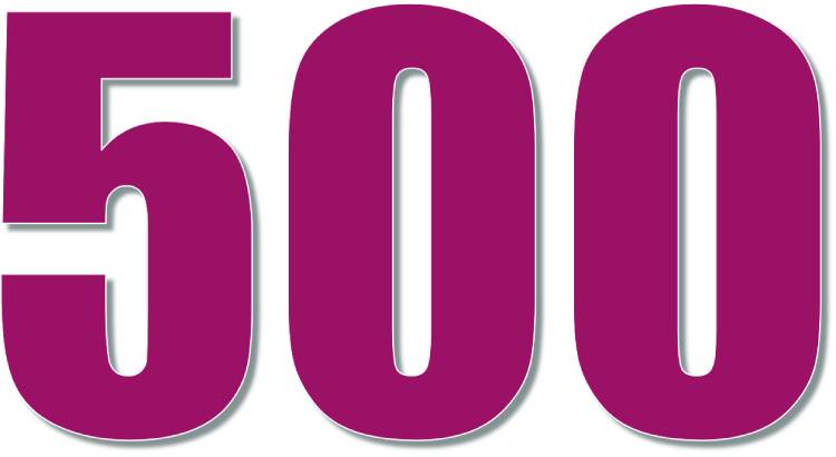 Числовая таблица от 1 до 500